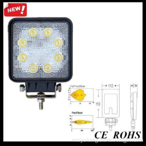 24w led work light, flood light, spot light MK-912 flood beam